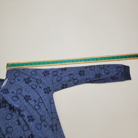 Wizarding World Of Harry Potter Womens Sz M Blue Soft Sweater Top Long Sleeve - Picture 9 of 9